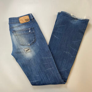Women's Diesel Blue Louvely Bootcut Flare Jeans Size 28 Y2K 2007 Italy Stretch